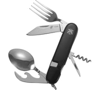 Перочинный нож STINGER 109 мм, 8 функций, материал рукояти АБС-пластик, чёрный, в блистере FK-A106PB-2