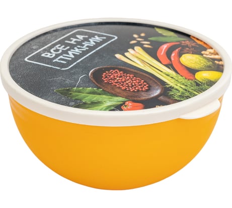 Миска с крышкой Полимербыт ВСЕ НА ПИКНИК 0.6 л 435941100