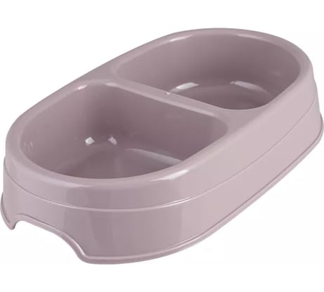 Миска для животных Полимербыт двойная, 2x0.3 л 439150000