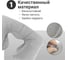 Подушка надувная Travel Comfort, дорожная, цвет серый Homium PLWTrave01grey 3