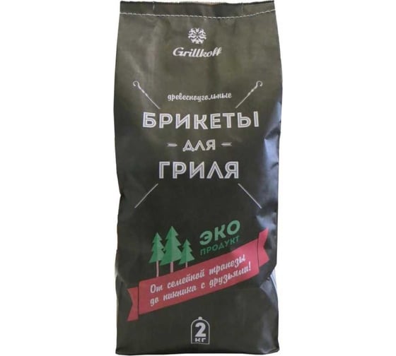 Древесноугольные брикеты Grillkoff 2 кг 4