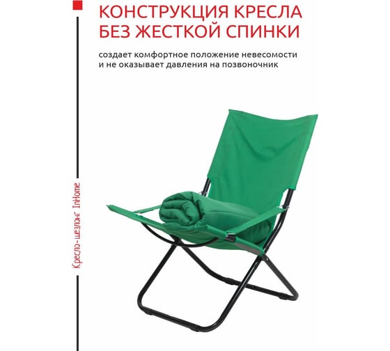 Кресло-шезлонг InHome комплект 2 шт., изумрудный INCL1/2+К2