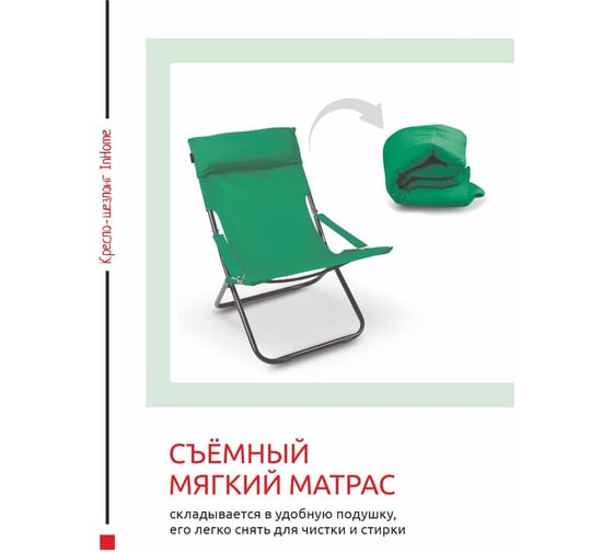 Кресло-шезлонг InHome изумрудный INCL1/2