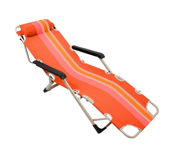 Кресло-шезлонг BOYSCOUT ORANGE 5 положений, стальной каркас, 177х65х37 см, 5,5 кг / 1 61175
