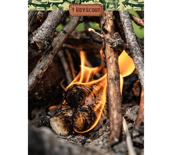 Роллы для розжига мангалов, барбекю, каминов и печей BOYSCOUT 5 шт. в уп. 61140