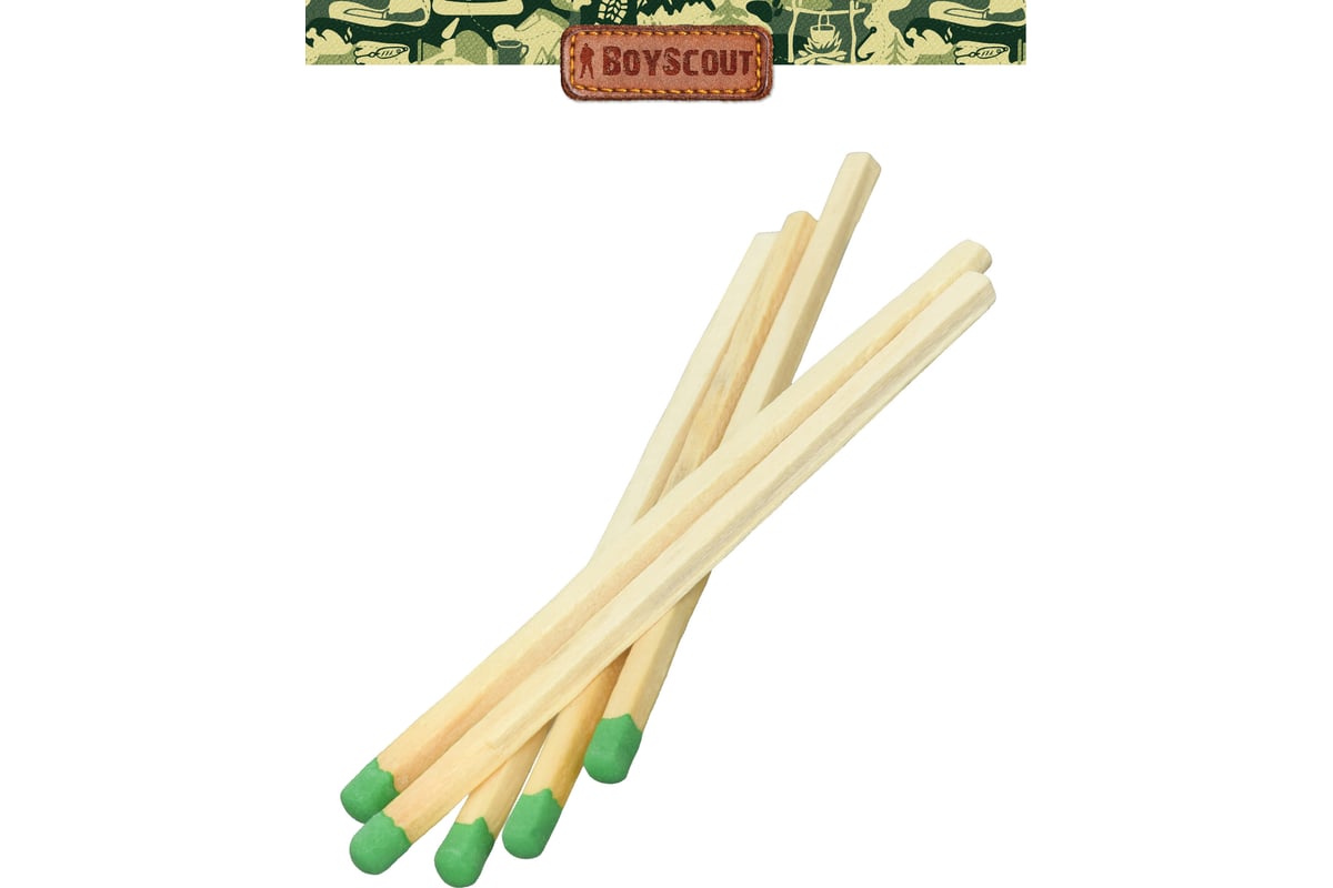 Костровые спички BOYSCOUT 90 мм, 30 шт /80/20 61029 - выгодная цена ...