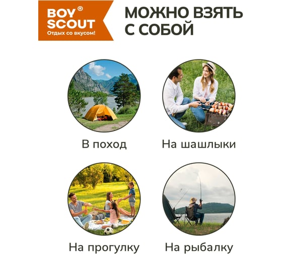 Складной пластиковый стакан BOYSCOUT 200 мл 61132