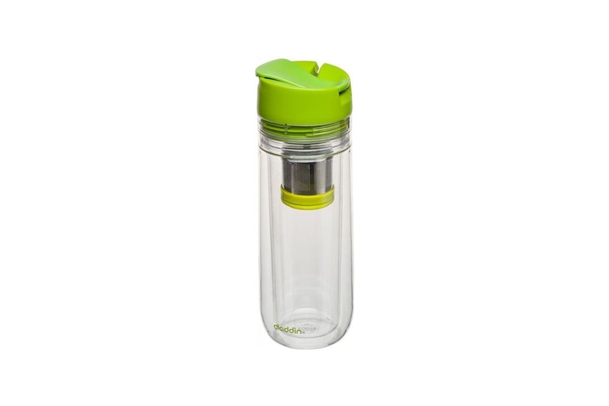 Бутылка для заваривания Aladdin Tea Infuser 0.35 л, зеленая 10-01957 ...