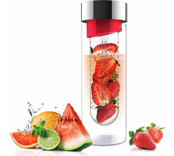 Бутылка Asobu Flavour it 0.48 литра, красная SWG11 red-silver