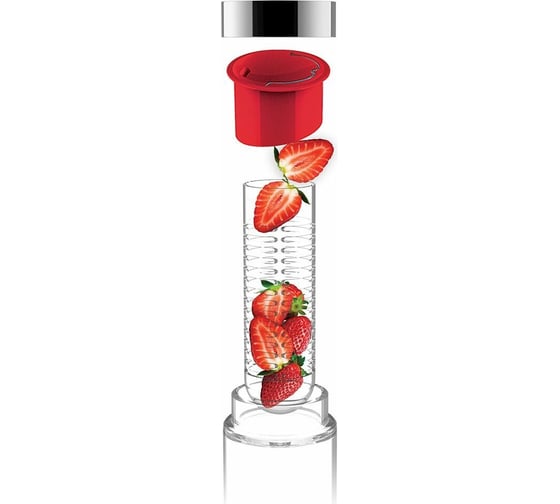 Бутылка Asobu Flavour it 0.48 литра, красная SWG11 red-silver