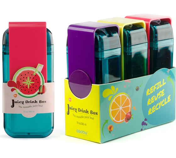Мини-бокс для сока Asobu Juicy box 0.29 л, голубой JB300 blue