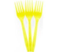 Вилки Волна веселья желтый, 15 см, 10 шт 6231270