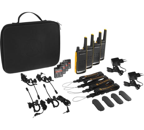 Комплект из четырёх радиостанций Motorola T82 EXTREME QUAD (TALKABOUT) B8P00811YDEMAQ