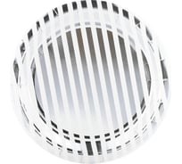 Тарелки Волна веселья 7''/18 см, Полосы Люкс, Белый/Серебро, Металлик, 6 шт. 6231400