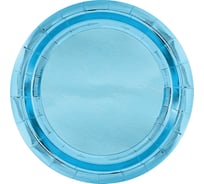 Тарелки Волна веселья 7''/18 см, голубой, Металлик, 6 шт 6231886