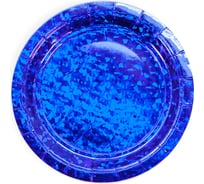 Тарелки Волна веселья Звездные грани 7''/18 см, Синий, Голография, 6 шт 625027