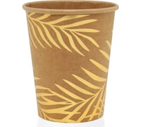 Стаканы Волна веселья Золотые листья, крафт, 250 мл, 6 шт 6225072