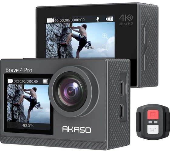 Экшн-камера AKASO brave 4 pro серая SYYA0013-GY