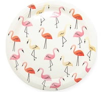 Тарелки Волна веселья 9''/23 см, Фламинго, Белый, 6 шт. 6225062