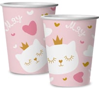 Стаканы Дон Баллон 250 мл, Котенок Принцесса, 6 шт. 77433