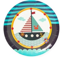 Тарелки Волна веселья Кораблик 7''/18 см, 6 шт 6225054