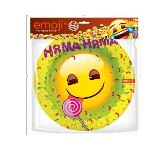 Тарелки Дон Баллон Смайл, Emoji, 9''/23 см, желтый, 6 шт 6014928