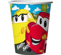 Стаканы Дон Баллон Веселые машинки, 250 мл, 6 шт 77429