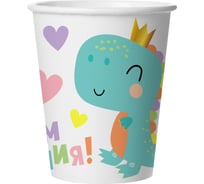 Стаканы Дон Баллон 250 мл, Динозаврик в короне, 6 шт. 77407