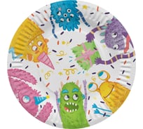Тарелки Дон Баллон 7''/18 см, Монстры Чудики, 6 шт 77358