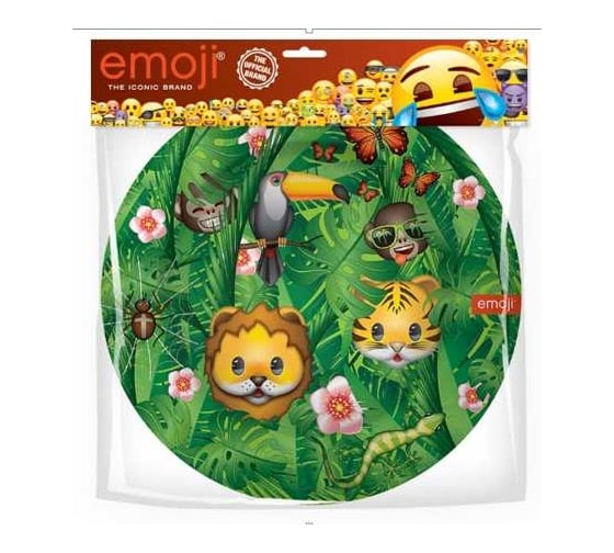 Тарелки Дон Баллон 7''/18 см, Смайл, Emoji, Джунгли, Зеленый, 6 шт 6014935