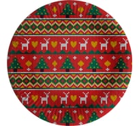 Тарелки Дон Баллон 7''/18 см, Новогодний орнамент, 6 шт 77473