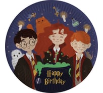 Тарелки Дон Баллон 7''/18 см, Волшебники, Happy Birthday, 6 шт 77422