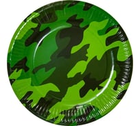 Тарелки Дон Баллон 7''/18 см, Камуфляж, 6 шт 77180