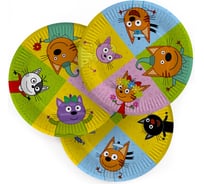 Тарелки Дон Баллон 7''/18 см, Три Кота, 6 шт 6014983