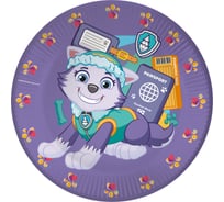 Тарелки Дон Баллон 7''/18 см, Щенячий патруль, Эверест, сиреневый, 6 шт 501245