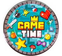 Тарелки Дон Баллон 7''/18 см, Game Time, пиксели, 6 шт 77319