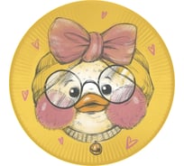 Тарелки Дон Баллон 7''/18 см, Ла-ла Уточка, желтый, 6 шт 77406