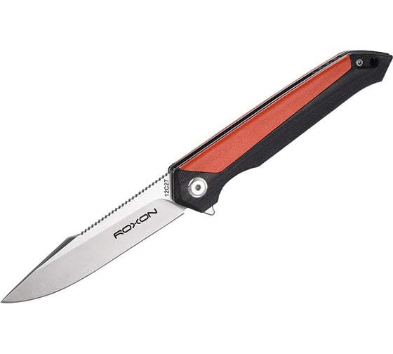 Складной нож Roxon K3, Sandvik Steel 12C27, оранжевый K3-12C27-OR