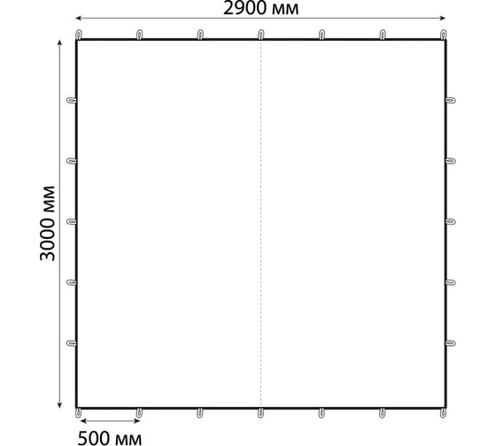 Туристический тент Tplus 3000x2900 мм, оксфорд 210, белый T021263