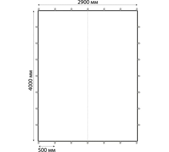 Туристический тент Tplus 4000x2900 мм, оксфорд 210, белый T021275