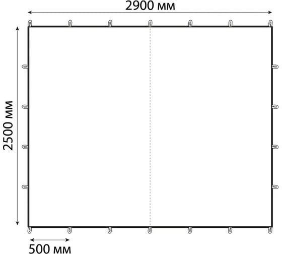 Туристический тент Tplus 2500x2900 мм, оксфорд 210, белый T021257