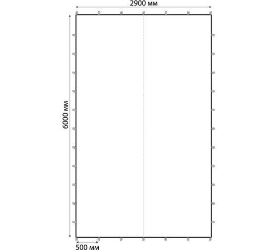 Туристический тент Tplus 6000x2900 мм, оксфорд 210, белый T021299