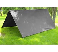 Туристический водонепроницаемый тент с проклеенными швами Tplus 3000x2900 мм, таффета 210 рип-стоп, серый T022600