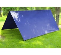 Туристический водонепроницаемый тент с проклеенными швами Tplus 3500x2900 мм, таффета 210 рип-стоп, синий T022605