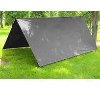 Туристический водонепроницаемый тент с проклеенными швами Tplus 3500x2900 мм, таффета 210 рип-стоп, серый T022604