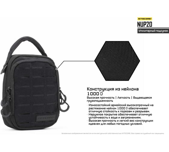 Сумка Nitecore nup20 black 15401