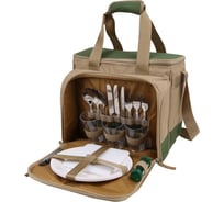 Сумка-холодильник Арктика 13.5 л 4100-3-GNDG зеленый с щукой