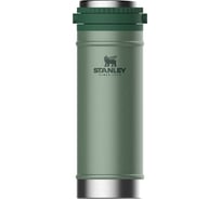 Термокружка с прессом Stanley Classic, темно-зеленая 10-01855-014