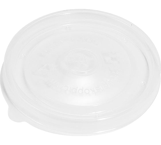 Плоская крышка Papperskopp d90 мм, pp, прозрачная pps 1/50/500 ОП-002094