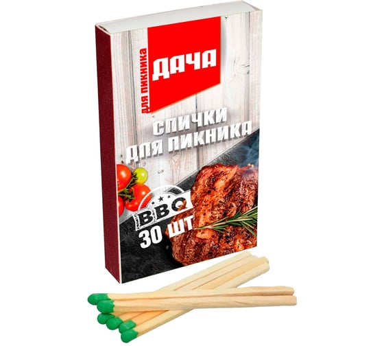 Спички для пикника СОЮЗГРИЛЬ Дача 30 шт. D-F08 1